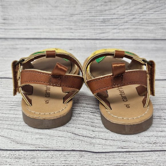 Carters‎ Pineapple Girls Toddler Sandals Size 5 - Picture 6 of 9